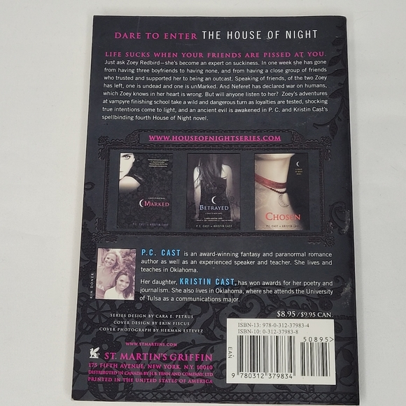📖 3 for $15 📖 P.C. Cast & Kristin Cast: Untamed, a House of Night novel (EUC) - Picture 2 of 7